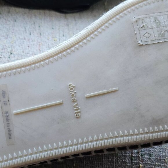 Dolce Vita Women Sandal Backless Flat Shoes Black Leather Upper Size 10 - Picture 11 of 11